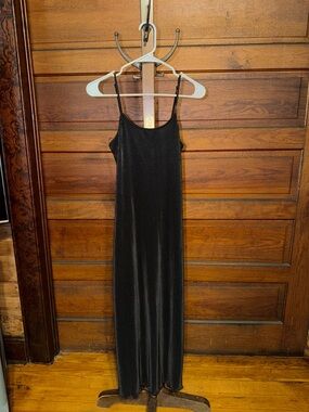 love, Fire Black Spaghetti-Strap Maxi Dress